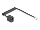 Delock Telefonkabel/Spiralkabel RJ11 St. zu RJ45 Bu. 1m