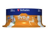 DVD-R Verbatim 4,7GB 25pcs Pack Spin.WideP.PS 16x