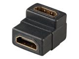 EFB HDMI Adapter, 2x HDMI-A, Bu.-Bu. (gewinkelt), schwarz