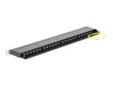 DELOCK 19" Patchpanel 24-Port Cat6 0.5 HE schwarz