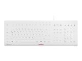 CHERRY TAS STREAM PROTECT KEYBOARD Corded DE-Layout weiß