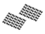 DIGITUS Farbclips für Patchkabel RJ45 100 Stück schwarz