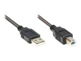 Good Connections USB Kabel A -> B St/St 1.80m schwarz