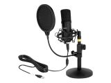 DELOCK prof. USB Kondensator Mikro Set Podcasting + Gaming