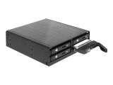 DELOCK Wechselrahmen 4x 2,5" SATA HDD in 5,25" Schacht