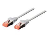 DIGITUS Patchkabel Cat6 S/FTP 2xRJ45 20.0m grau Hebelschutz Polybeutel