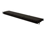 DIGITUS Patchpanel 0,5HE 24-Port Cat6a geschirmt schwarz