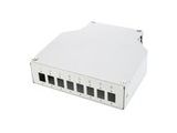 DIGITUS Hutschienen Spleißbox für 8 LC/DX Kupplungen