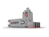 LINDY USB Portschlösser 4xPink mit Schlüssel