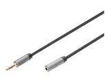 DIGITUS Audio Verlängerung 3,5mm Klinke Stecker/Buchse 1,8M