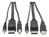 Eaton DisplayPort KVM Cable Kit, 3 in 1 - 4K DisplayPort