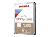 Toshiba 8.9cm (3.5") 6TB SATA3 NAS N300 Gold 7200 256MB intern bulk