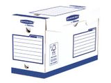 BankersBox Archivschachtel A4+ B:150mm weiß/blau 20PK