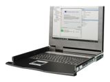 DIGITUS Modulare Konsole 19"TFT,16-Port KVM&Touchpad,Italien