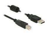 DELOCK USB Kabel A -> B St/St 2.00m schwarz