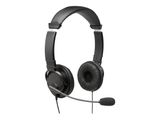 Kensington Headset Hi-Fi mit Mikrofon, USB-A 1.80m Kabel,sw