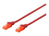 DIGITUS Patchkabel Cat6 U/UTP 2xRJ45 3.0m rot LSZH