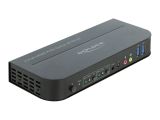 DELOCK HDMI KVM Switch 4K 60Hz mit USB 3.0 & Audio