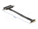 DELOCK Riser Karte PCI Express 3.0 x1 St > x8 Slot mit Kabel