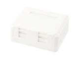 Equip Aufputzdose 2-Port Keystone ungeschirmt ws Polybeutel