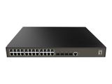 LevelOne Switch 24x GE GEL-2871 4xGSFP 19"