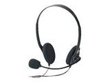 Ednet Headset Stereo mit Mikro Klinke schwarz