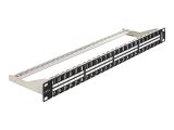 DELOCK 19 Keystone Patchpanel 48 Port 1 HE schwarz