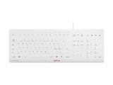 CHERRY TAS STREAM PROTECT KEYBOARD Corded PN-Layout weiß