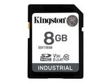 SD Card 8GB Kingston SDHC Industrial -40C to 85C retail