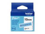 Schriftband Brother 12mmx4m schwarz/hellblau BTAG-L31
