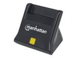 MANHATTAN USB2.0-Smartcard/SIM-Kartenlesegerät mit Standfuß