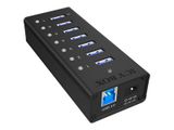 Hub 7-Port IcyBox USB 3.0 IB-AC618 Aluminium Gehäuse