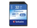 SD Card 32GB Verbatim SDHC Premium Class 10 retail