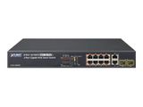 PLANET 8-Port 10/100TX 802.3at PoE + 2-Port Gigabit TP/ SFP