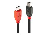 LINDY USB 2.0 Kabel Typ Micro-B/Mini-B M/M OTG 0.5m