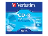 CD-R Verbatim 800MB 10pcs Pack 40x JewelCase extra protec retail