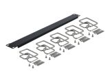 DELOCK 19" Kabelmanagement Panel schwarz
