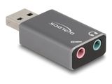 DELOCK Externe USB Soundkarte mit 2 x 3,5 mm Klinkenbuchse