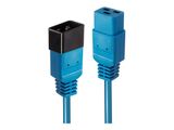LINDY IEC-Netzverlängerung C19 auf C20 blau 2m extern bulk