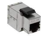 Logilink Keystone Kupplung 2X RJ45 STP 17mm, Cat.6A, Metall