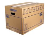 BankersBox Umzugsbox M 67L verstärkt braun/blau 10VE