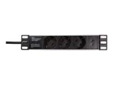 Logilink Steckdosenleiste 10" 3fach ohne An/Aus Schalter