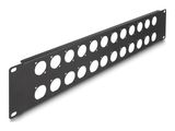 DELOCK 19 D-Typ Patchpanel 24 Port 2 HE schwarz