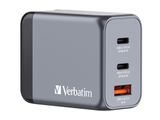 Verbatim GNC-65 GaN Charger 3 Port 65W USB A/C (EU/UK/US)