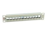 Equip 10" Patchpanel 12x Keystone FTP 1HE hellgrau