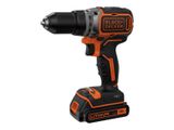 Black&Decker Akku-Bohrschr.18V 2x1,5Ah,bürstenl Kof BL186KB