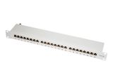 Logilink 19" Cat.6A Patchpanel, 24-port, grau