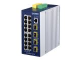 PLANET Industrial L3+ 16-Port 1000T + 4Port 1000X SFP