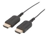 Ednet HDMI Anschlusskabel TypA HighFlex St/St 2.0m schw