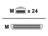 Patton 6 FT Cable 50 PIN TELCO-to-24 RJ45